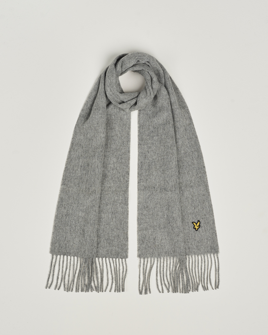 Mies | Lyle & Scott Lambswool Scarf Mid Grey Marl | Lyle & Scott | Lambswool Scarf Mid Grey Marl