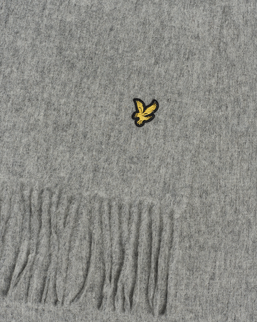 Mies | Lyle & Scott Lambswool Scarf Mid Grey Marl | Lyle & Scott | Lambswool Scarf Mid Grey Marl