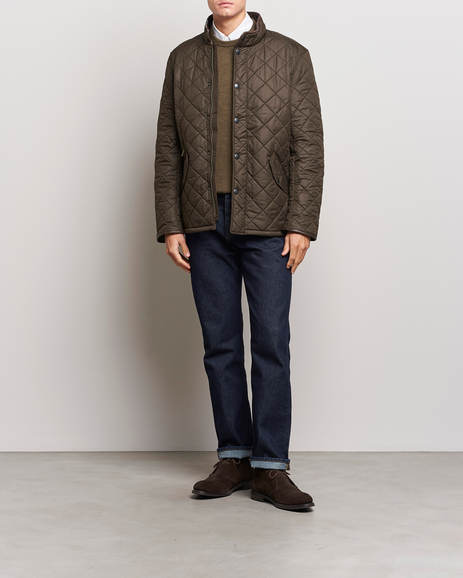 Mies | Takit | Barbour Lifestyle | Powell Quilted Jacket Olive
