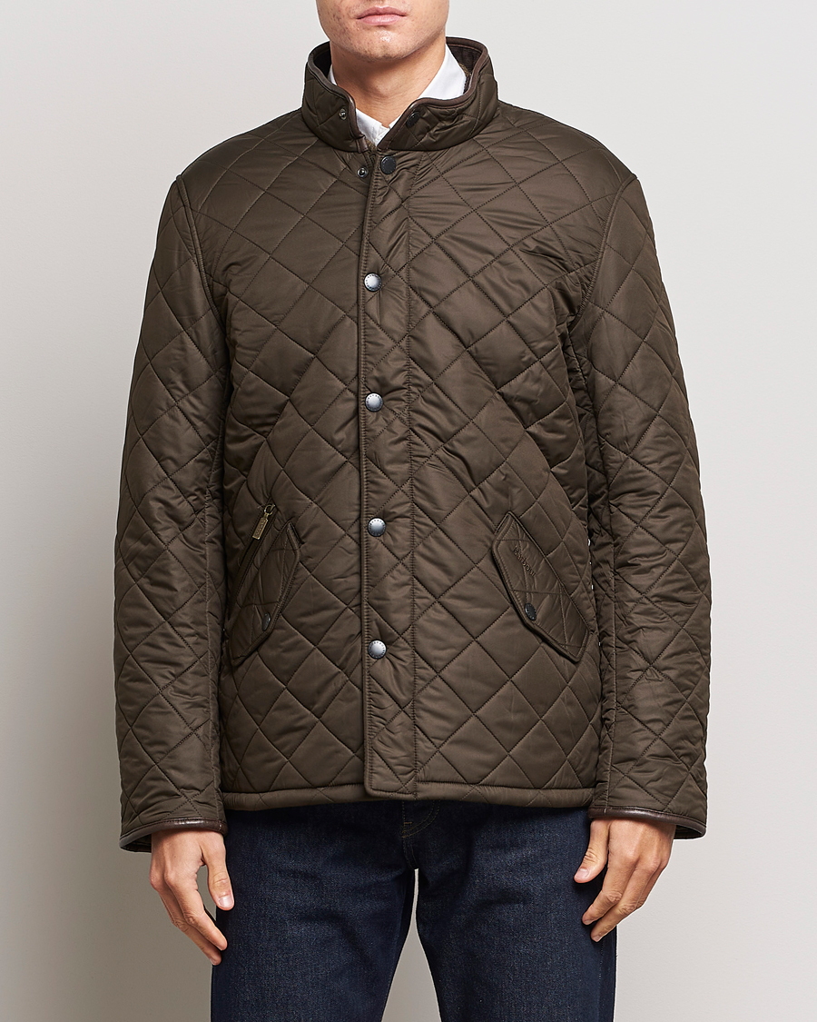 Mies | Barbour | Barbour Lifestyle | Powell Quilted Jacket Olive
