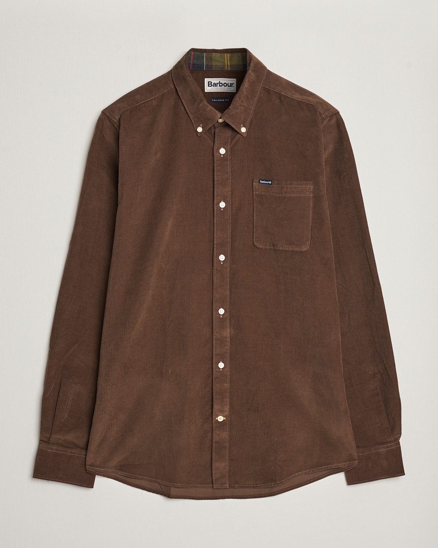 Mies | Kauluspaidat | Barbour Lifestyle | Ramsey Corduroy Shirt Brown