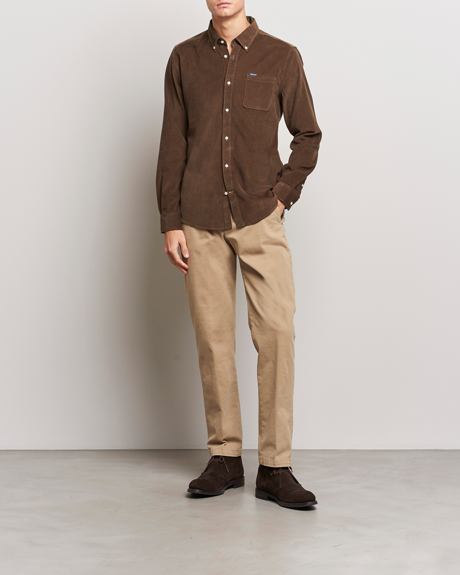Mies | Kauluspaidat | Barbour Lifestyle | Ramsey Corduroy Shirt Brown