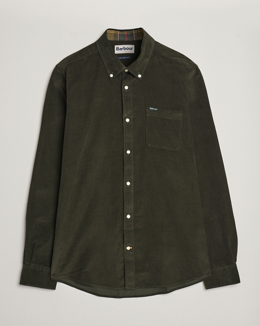 Mies | Kauluspaidat | Barbour Lifestyle | Ramsey Corduroy Shirt Forest