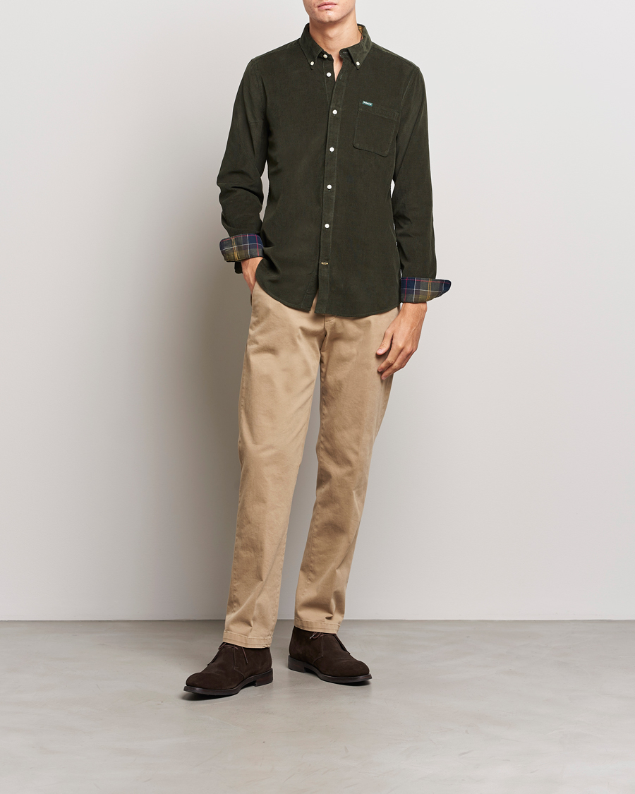 Mies | Kauluspaidat | Barbour Lifestyle | Ramsey Corduroy Shirt Forest