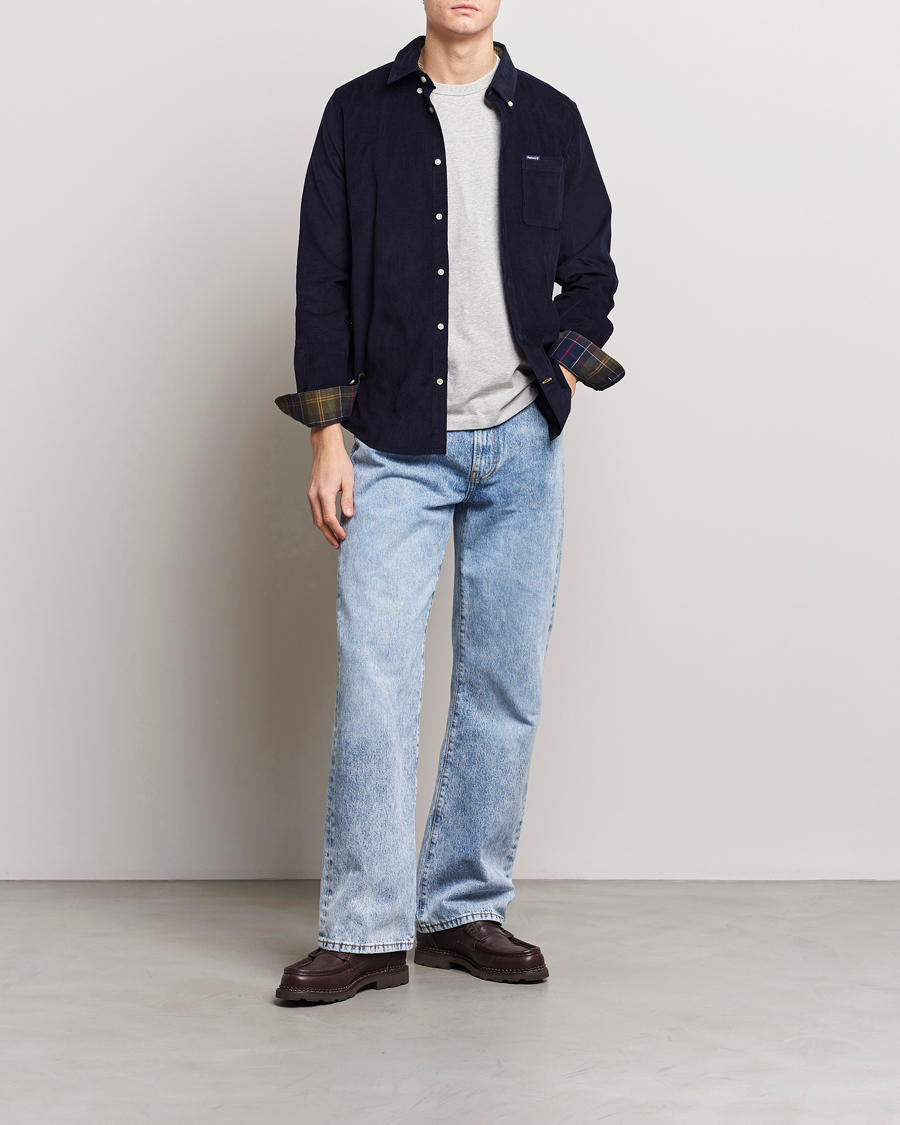 Mies | Kauluspaidat | Barbour Lifestyle | Ramsey Corduroy Shirt Navy