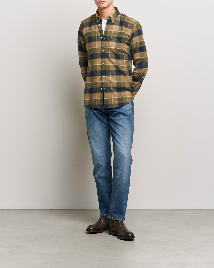 Mies | Kauluspaidat | Barbour Lifestyle | Country Check Flannel Shirt Stone