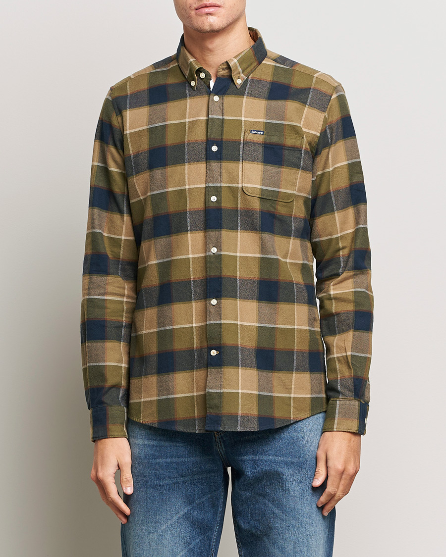 Mies | Kauluspaidat | Barbour Lifestyle | Country Check Flannel Shirt Stone
