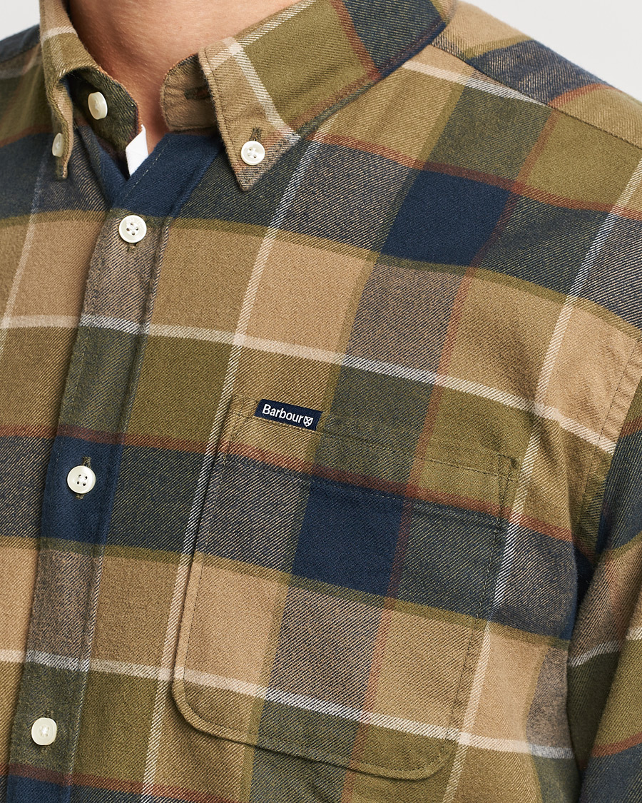 Mies | Kauluspaidat | Barbour Lifestyle | Country Check Flannel Shirt Stone