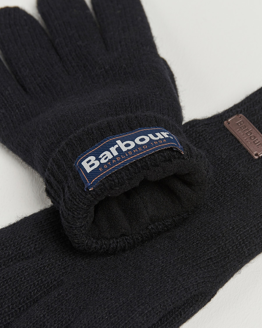 Mies | Barbour Lifestyle Carlton Wool Gloves Black | Barbour Lifestyle | Carlton Wool Gloves Black