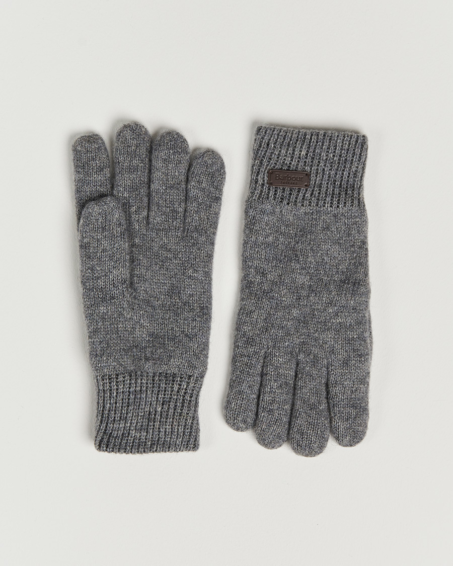 Mies | Käsineet | Barbour Lifestyle | Carlton Wool Gloves Grey Marl