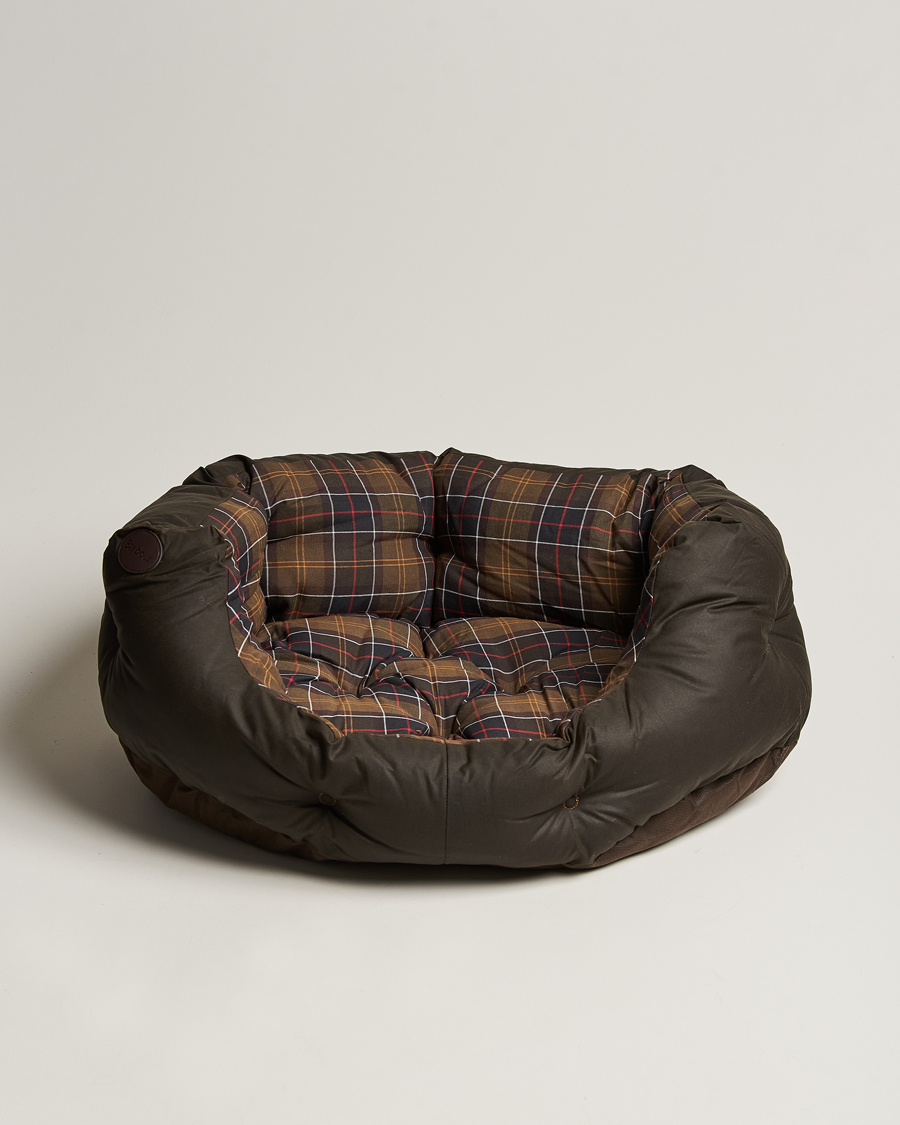 Mies | Barbour Lifestyle Wax Cotton Dog Bed 30' Olive | Barbour Lifestyle | Wax Cotton Dog Bed 30' Olive