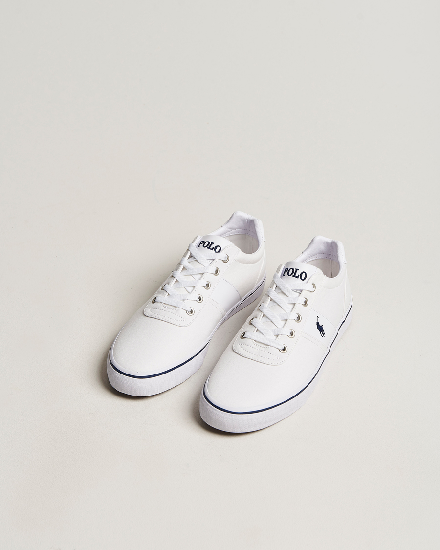 Mies | Valkoiset tennarit | Polo Ralph Lauren | Hanford Canvas Sneaker Pure White