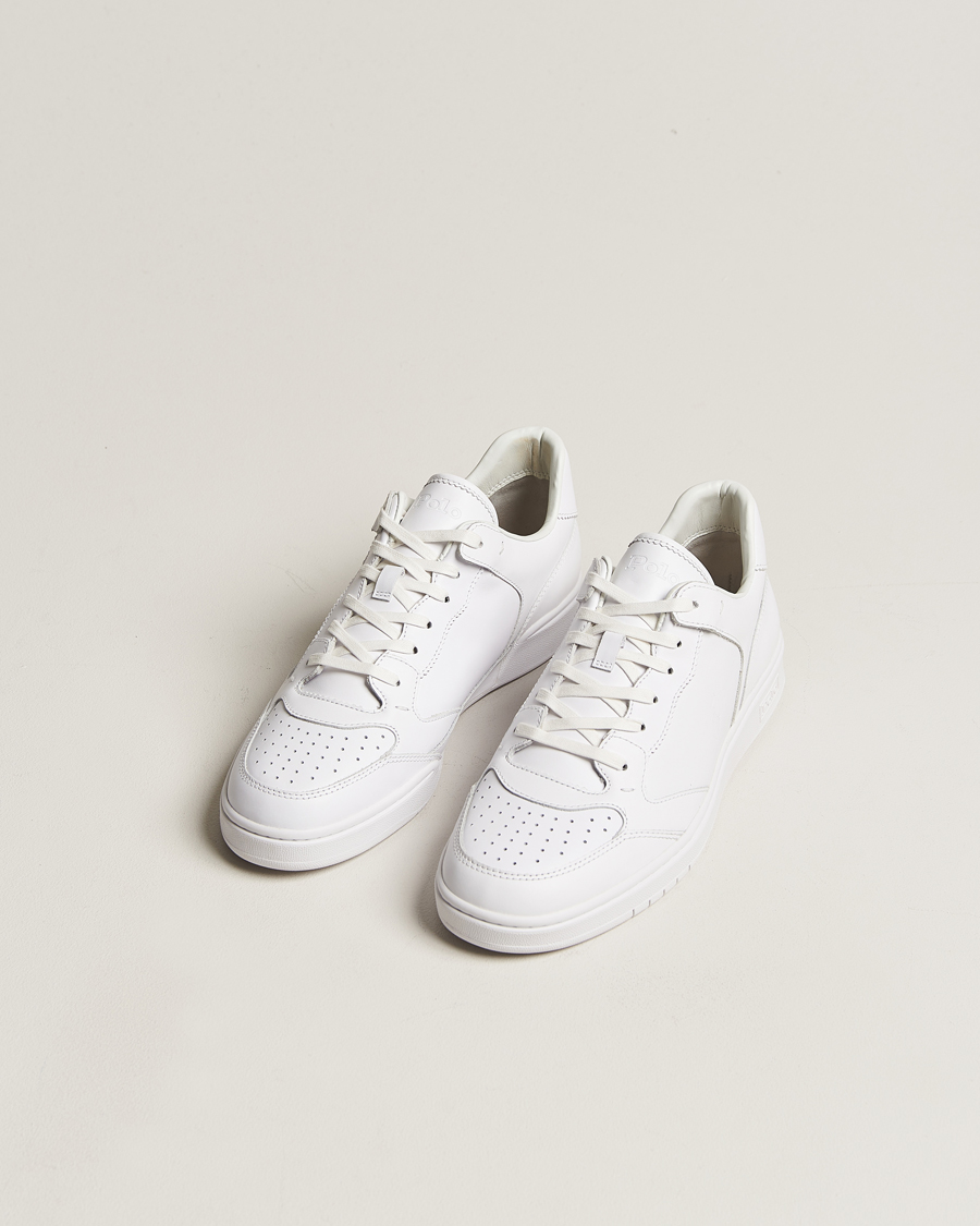 Mies |  | Polo Ralph Lauren | Court Luxury Leather Sneaker White