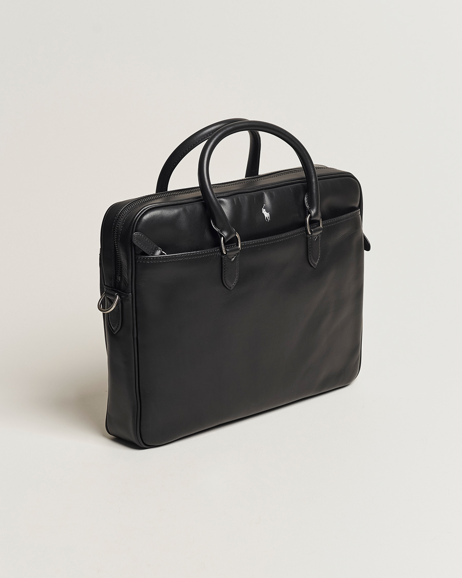 Mies | Laukut | Polo Ralph Lauren | Leather Commuter Bag  Black