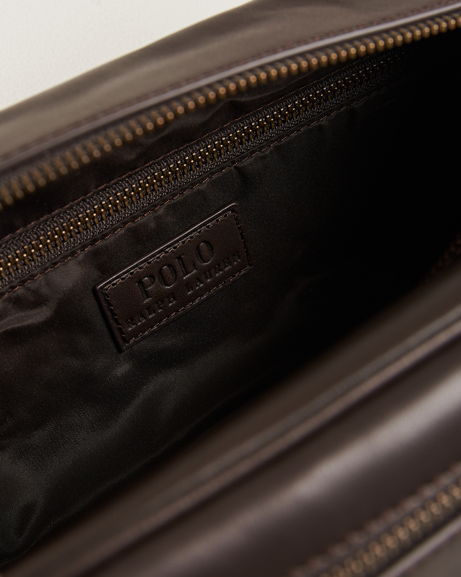 Mies | Polo Ralph Lauren Leather Washbag Brown | Polo Ralph Lauren | Leather Washbag Brown