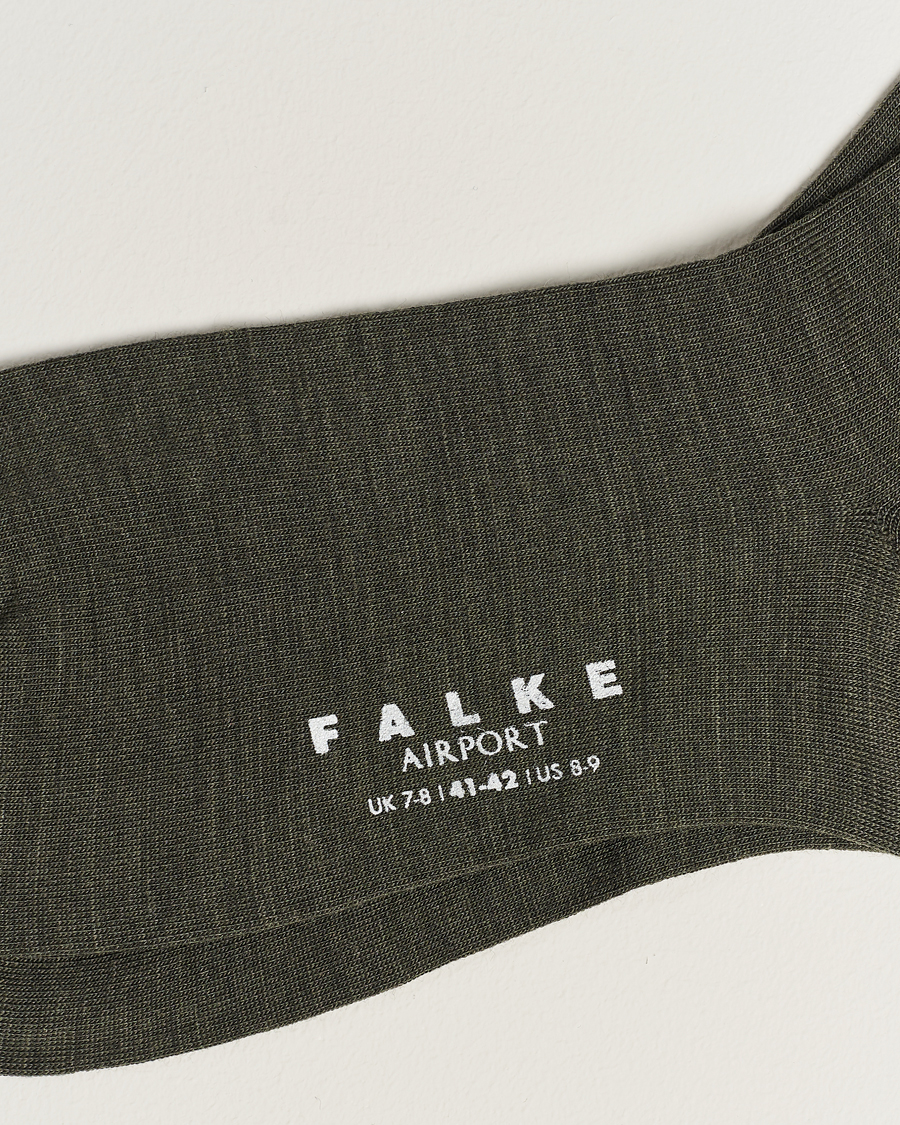Mies |  | Falke | Airport Socks Green Melange