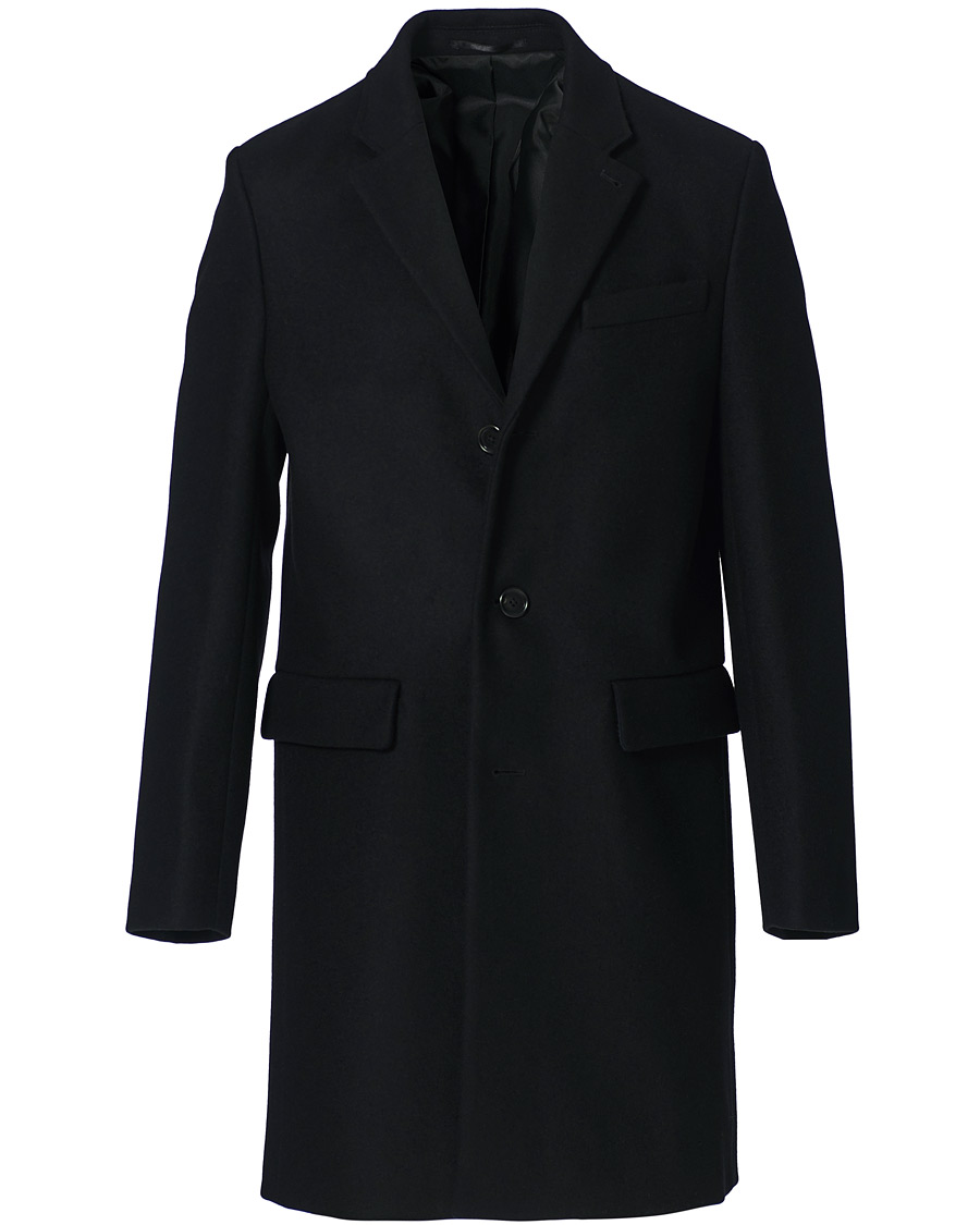 Mies | Takit | Filippa K | Rhine Recycled Melton Wool Coat Black