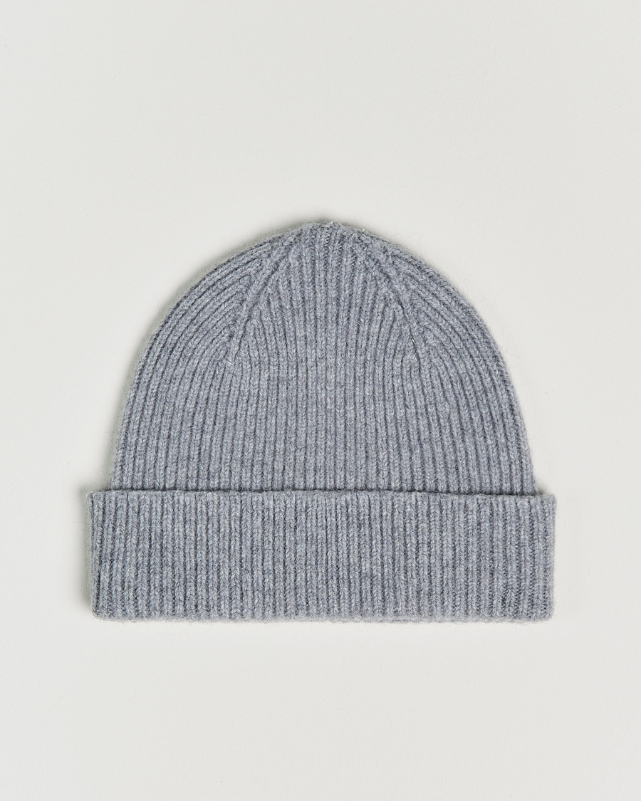 Mies | Pipot | Le Bonnet | Lambswool/Caregora Beanie Smoke