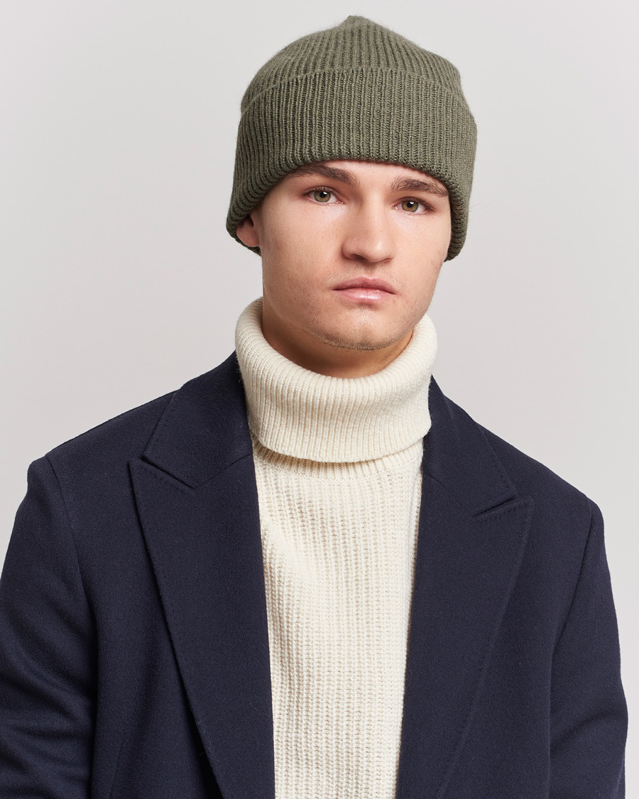 Mies | Pipot | Le Bonnet | Lambswool/Caregora Beanie Croco