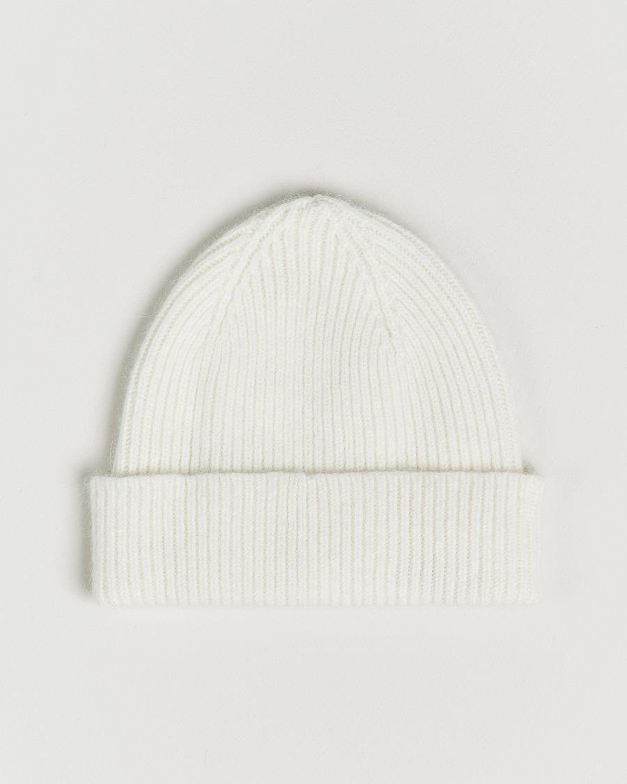 Mies | Pipot | Le Bonnet | Lambswool/Caregora Beanie Snow