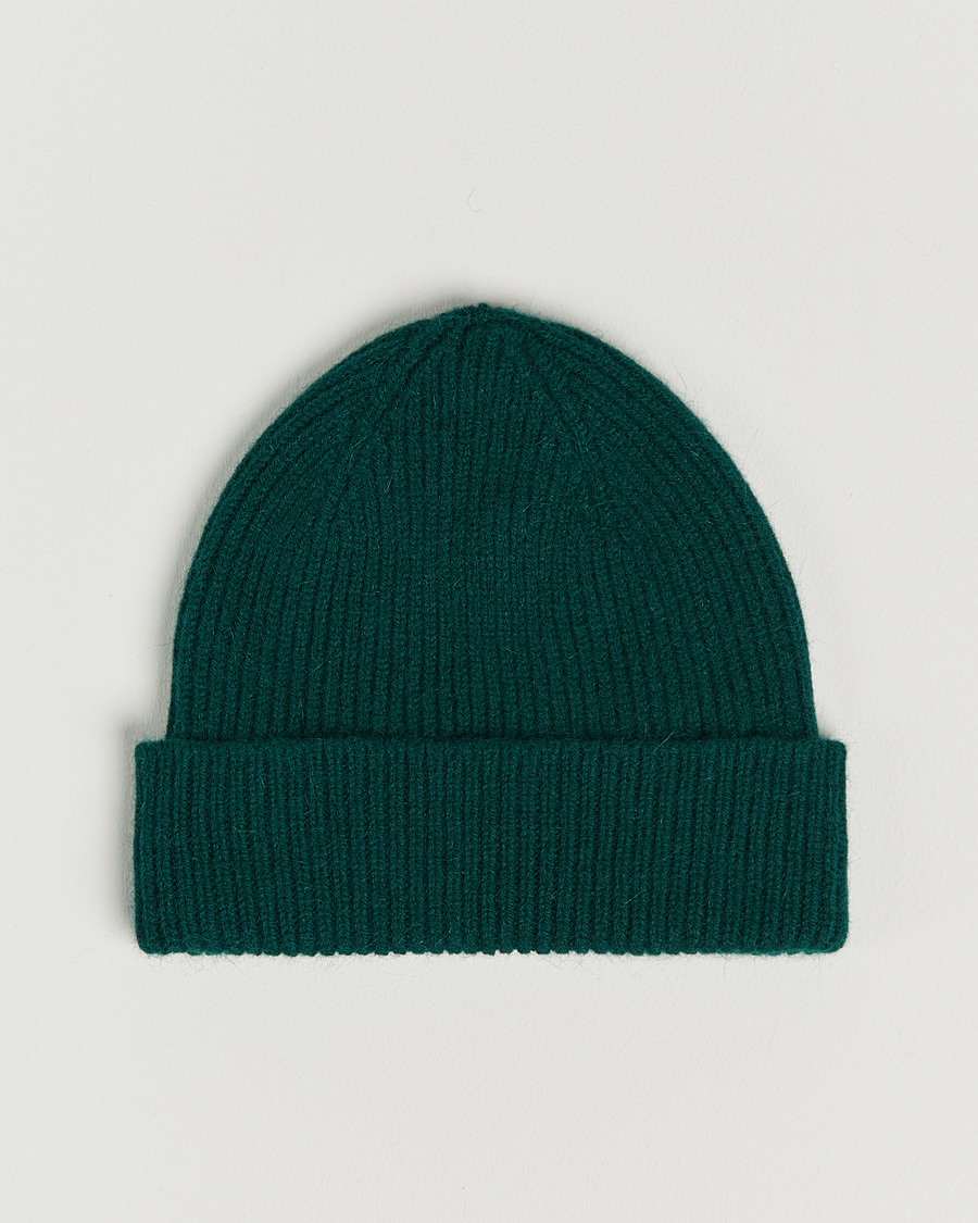 Mies | Pipot | Le Bonnet | Lambswool/Caregora Beanie Moss