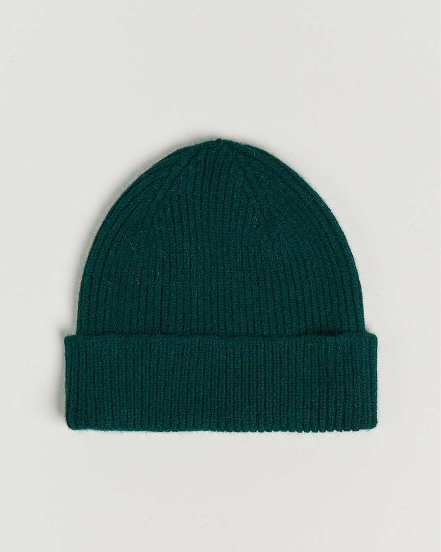 Mies | Pipot | Le Bonnet | Lambswool/Caregora Beanie Moss