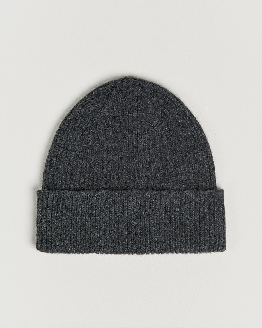 Mies | Pipot | Le Bonnet | Lambswool/Caregora Beanie Graphite