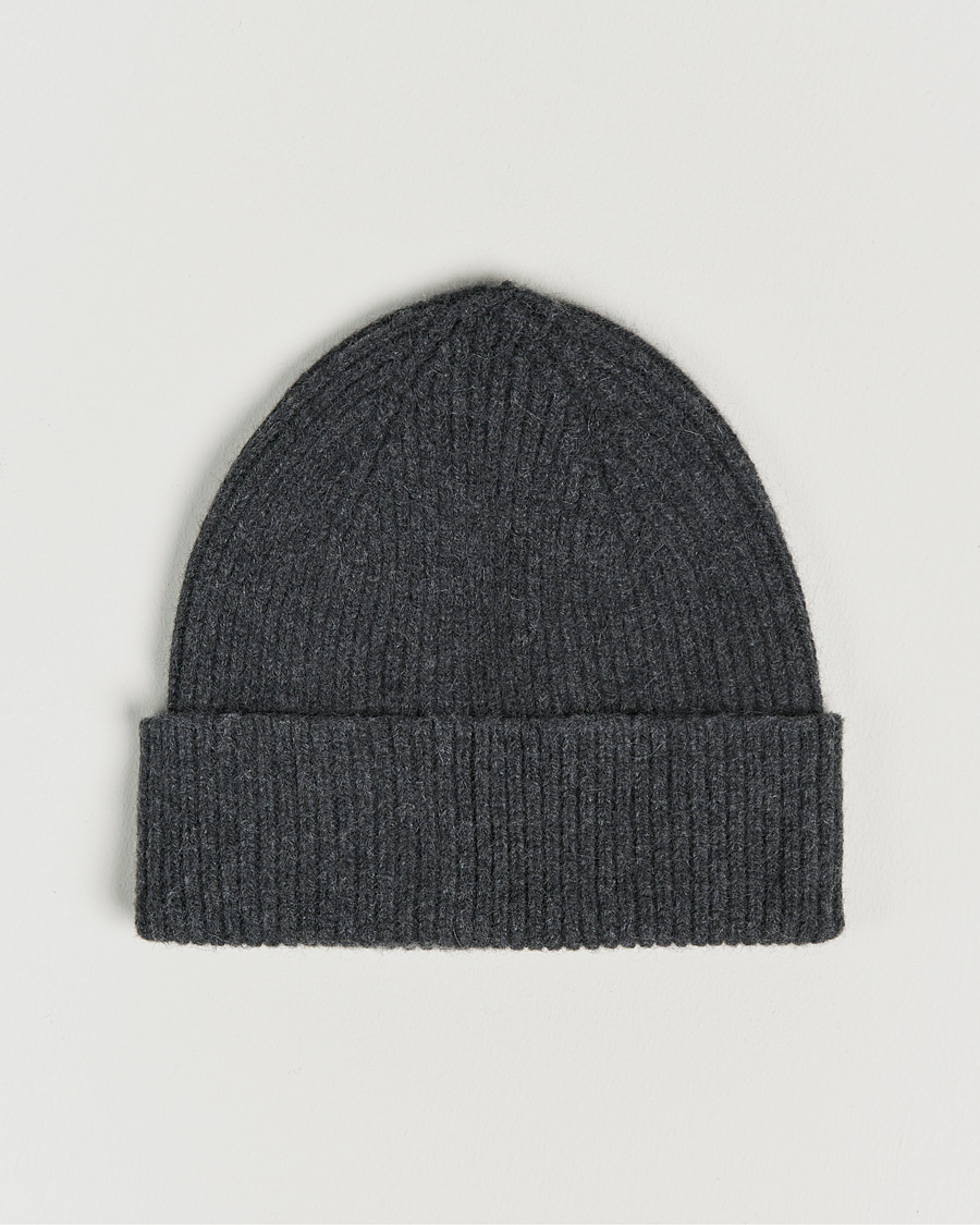Mies | Pipot | Le Bonnet | Lambswool/Caregora Beanie Graphite