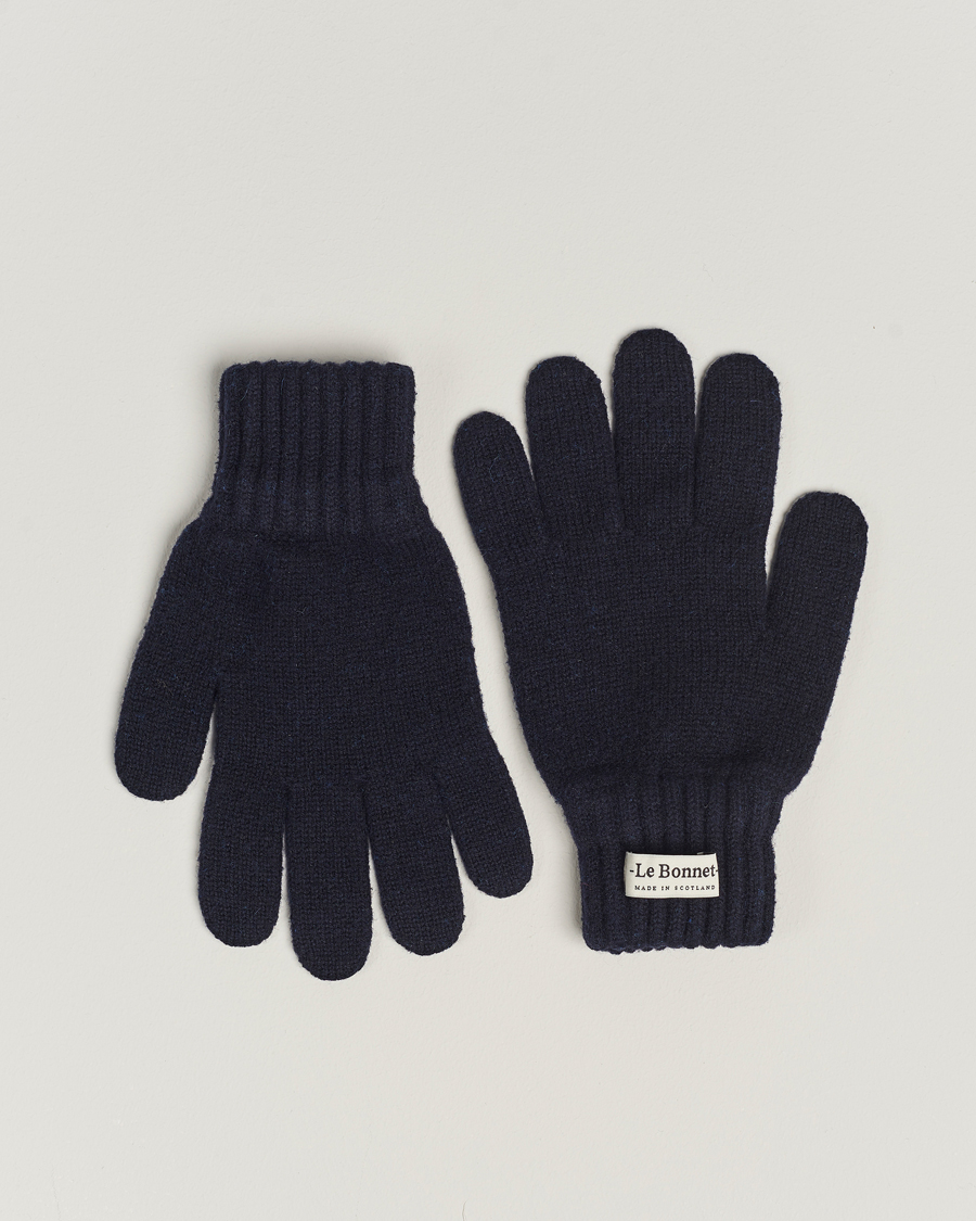 Mies | Le Bonnet Merino Wool Gloves Midnight | Le Bonnet | Merino Wool Gloves Midnight