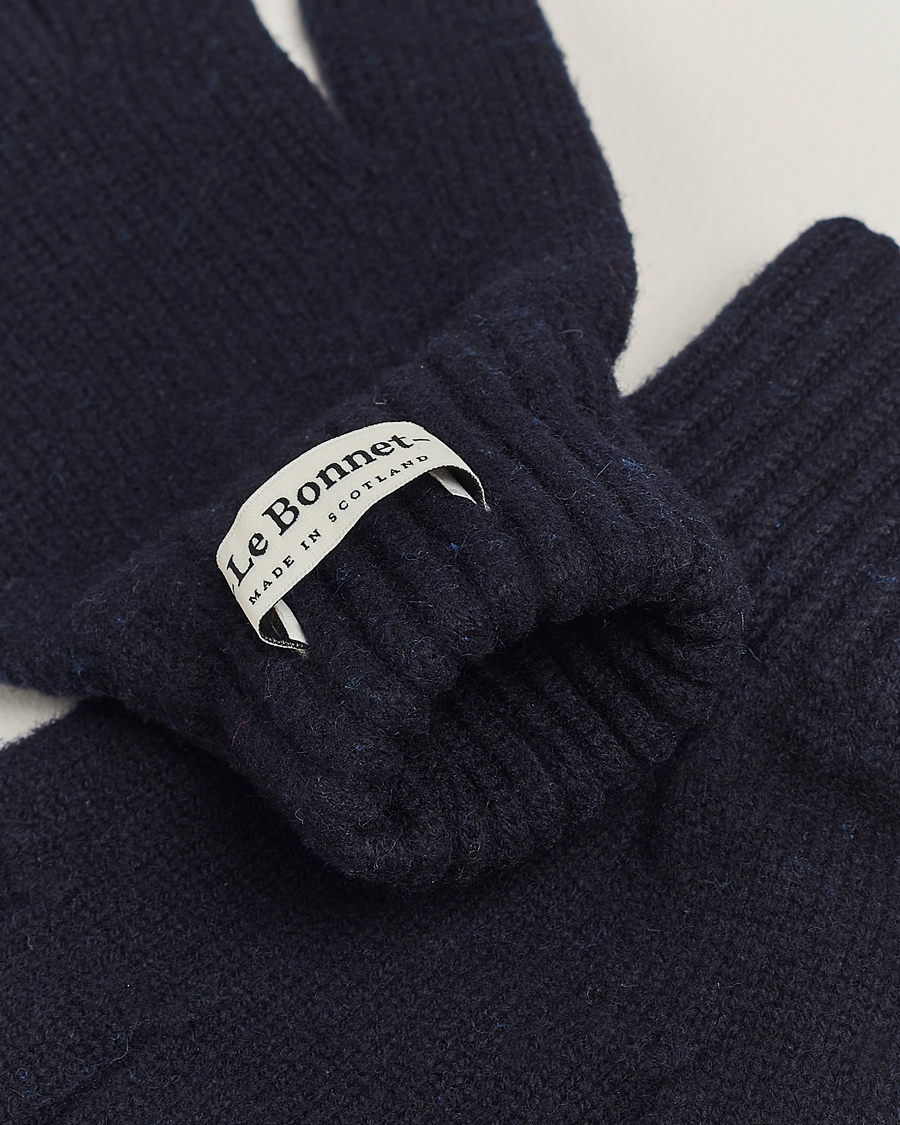 Mies |  | Le Bonnet | Merino Wool Gloves Midnight