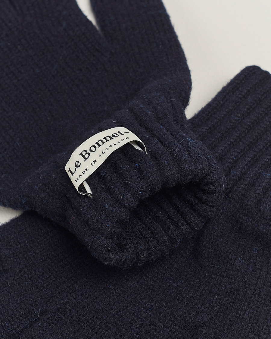 Mies | Le Bonnet Merino Wool Gloves Midnight | Le Bonnet | Merino Wool Gloves Midnight