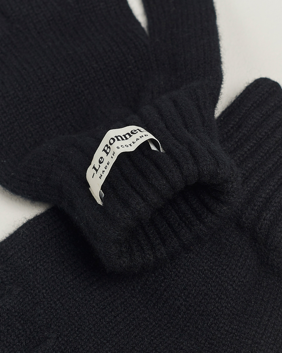 Mies | Käsineet | Le Bonnet | Merino Wool Gloves Onyx