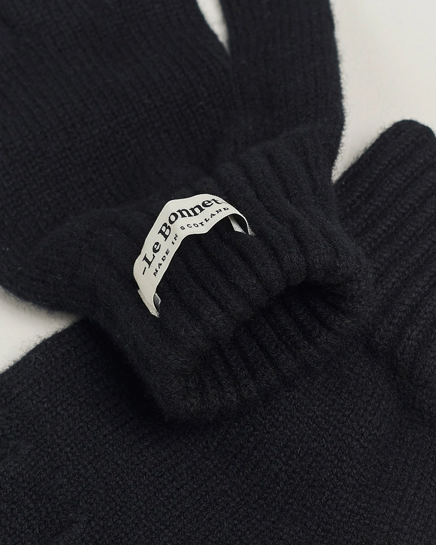 Mies |  | Le Bonnet | Merino Wool Gloves Onyx