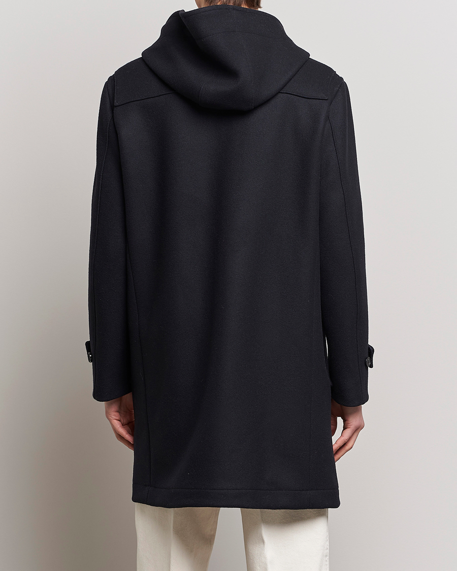 Mies | Takit | Mackintosh | Weir Wool Hooded Duffle Navy