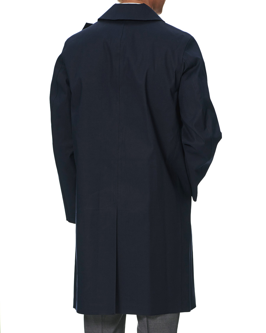 Mies | Takit | Mackintosh | Oxford Bonded Cotton Coat Navy