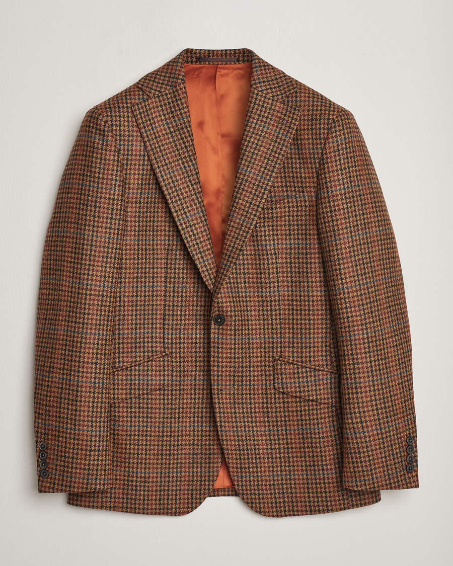 Mies | Pikkutakit | Walker Slater | Edward Lambswool Houndstooth Blazer Tan