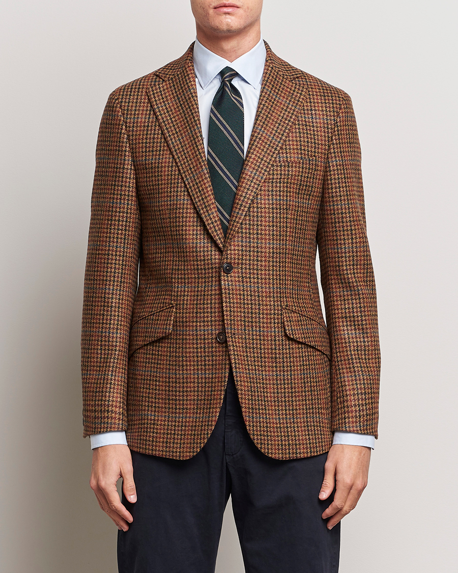 Mies | Pikkutakit | Walker Slater | Edward Lambswool Houndstooth Blazer Tan