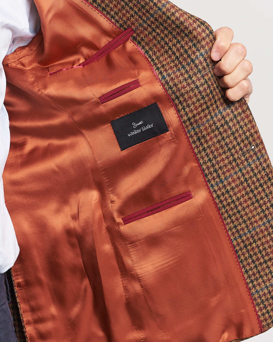 Mies | Pikkutakit | Walker Slater | Edward Lambswool Houndstooth Blazer Tan