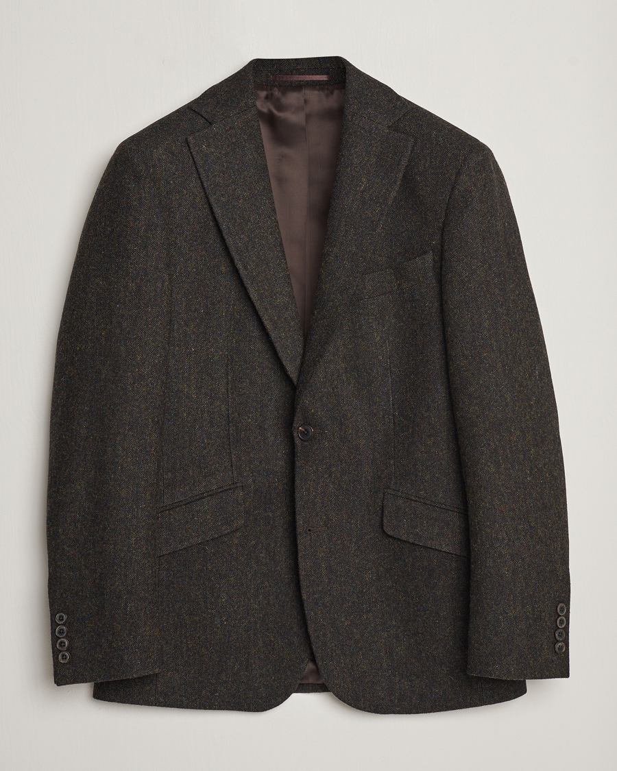 Mies | Pikkutakit | Walker Slater | Edward Wool Donegal Blazer Dark Brown