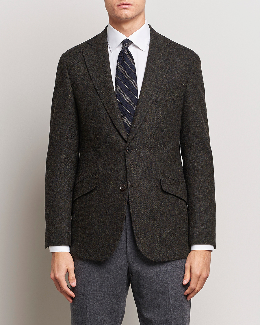 Mies | Pikkutakit | Walker Slater | Edward Wool Donegal Blazer Dark Brown