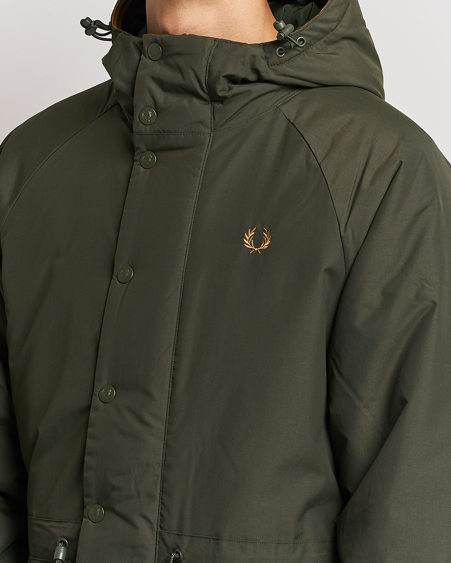Mies | Takit | Fred Perry | Padded Zip Through Parka Hunting Green