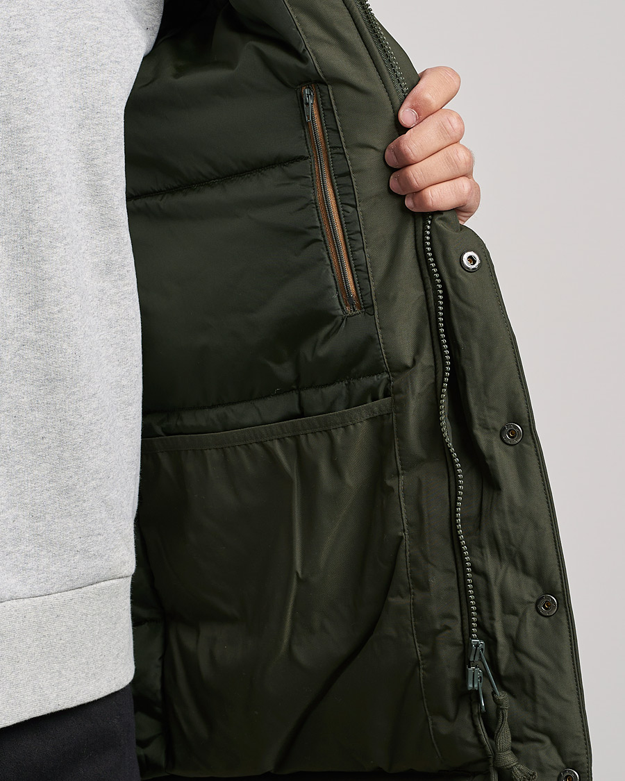 Mies | Takit | Fred Perry | Padded Zip Through Parka Hunting Green