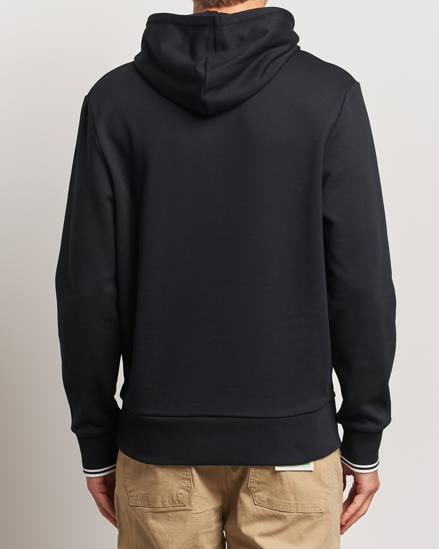 Mies | Puserot | Fred Perry | Tipped Hoodie Black