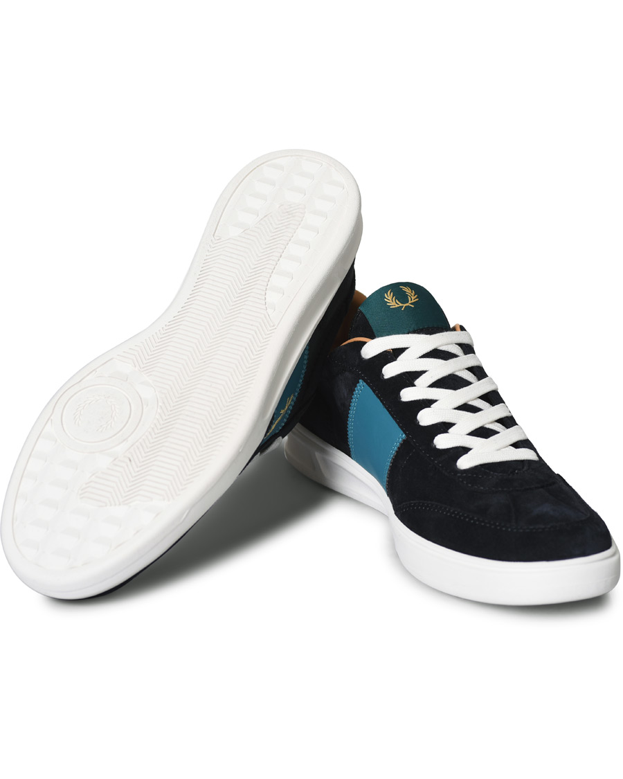 Mies | Fred Perry Suede Panel Sneakers Navy | Fred Perry | Suede Panel Sneakers Navy