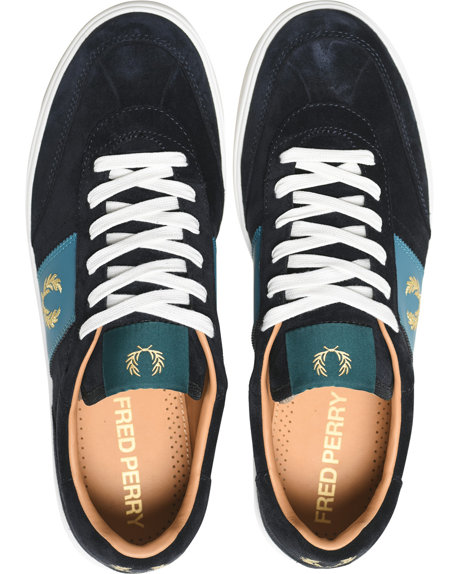 Mies | Fred Perry Suede Panel Sneakers Navy | Fred Perry | Suede Panel Sneakers Navy