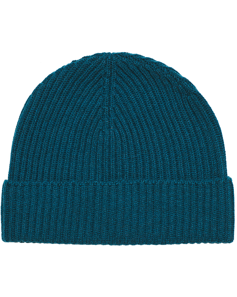 Miehet |  | Johnstons of Elgin | Cashmere Ribbed Hat Emerald