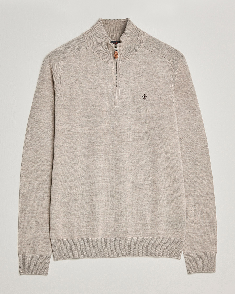 Mies | Puserot | Morris | John Merino Half Zip Khaki