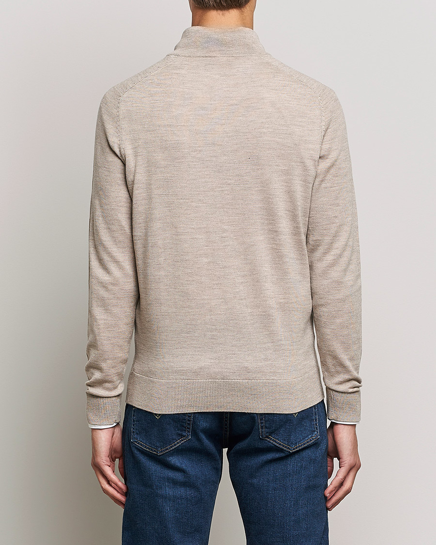 Mies | Puserot | Morris | John Merino Half Zip Khaki