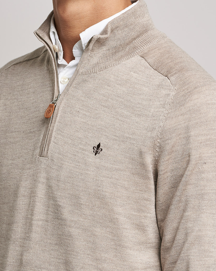 Mies | Puserot | Morris | John Merino Half Zip Khaki
