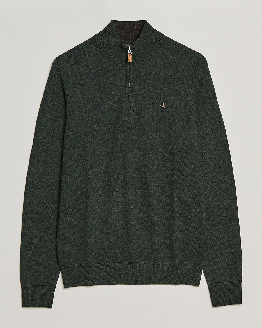 Mies | Puserot | Morris | John Merino Half Zip Olive